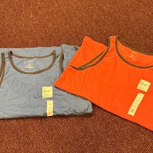 Men's large Tank Tops - Blue and Orange brand new